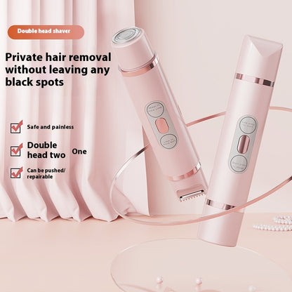 Dual-Head Electric Shaver for Women